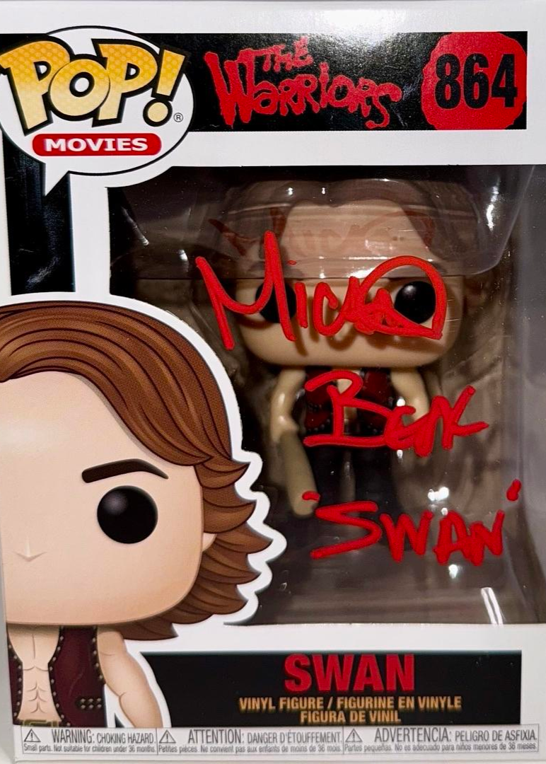 Michael Beck Signed Funko Pop #864 "Swan" (The Warriors) - Beckett COA #04
